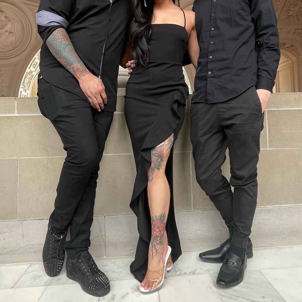 Windsor Elegant Black Strapless Dress